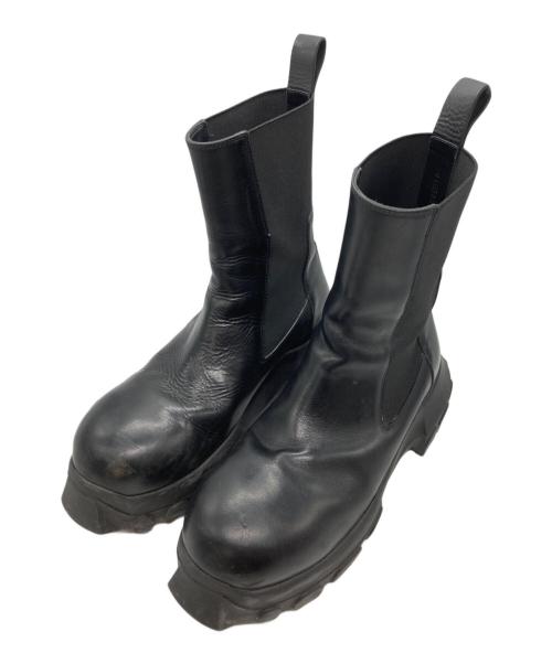 RICK OWENS（リックオウエンス）RICK OWENS (リックオウエンス) サイドゴアブーツ ブラック サイズ:41の古着・服飾アイテム