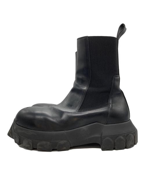 RICK OWENS（リックオウエンス）RICK OWENS (リックオウエンス) サイドゴアブーツ ブラック サイズ:41の古着・服飾アイテム