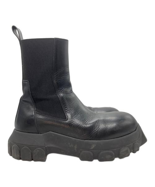 RICK OWENS（リックオウエンス）RICK OWENS (リックオウエンス) サイドゴアブーツ ブラック サイズ:41の古着・服飾アイテム