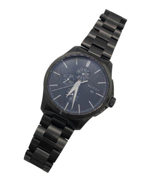GUCCI（グッチ）GUCCI (グッチ) Gタイムレス ステンレス クオーツ ブラックの古着・服飾アイテム