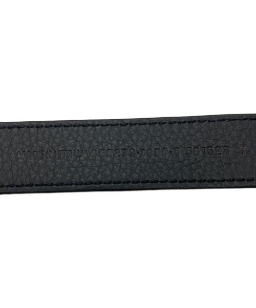 BALENCIAGA（バレンシアガ）BALENCIAGA (バレンシアガ) ロゴプリントレザーキーホルダー ブラックの古着・服飾アイテム