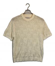 KITH（キス）の古着「mesh short sleeve knit kith」｜アイボリー