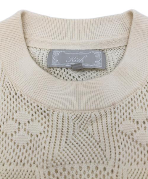 KITH（キス）KITH (キス) mesh short sleeve knit kith アイボリー サイズ:SIZE Sの古着・服飾アイテム