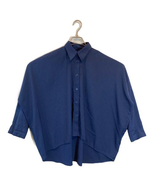 MM6 Maison Margiela（エムエムシックスメゾンマルジェラ）MM6 Maison Margiela (エムエムシックスメゾンマルジェラ) 長袖ブラウス ネイビー サイズ:SIZE 40の古着・服飾アイテム