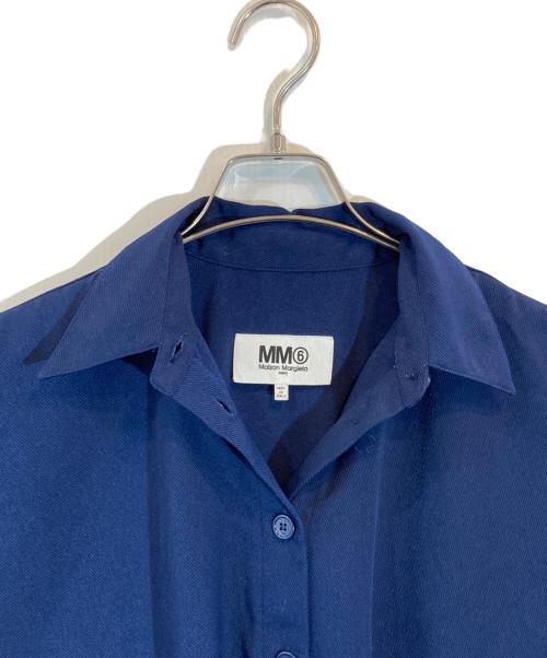 MM6 Maison Margiela（エムエムシックスメゾンマルジェラ）MM6 Maison Margiela (エムエムシックスメゾンマルジェラ) 長袖ブラウス ネイビー サイズ:SIZE 40の古着・服飾アイテム
