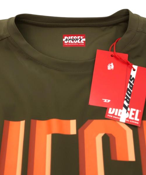 DIESEL SPORT（ディーゼルスポーツ）DIESEL SPORT (ディーゼルスポーツ) AMTEE-LAUREN-WT17 ブラウン サイズ:Lの古着・服飾アイテム