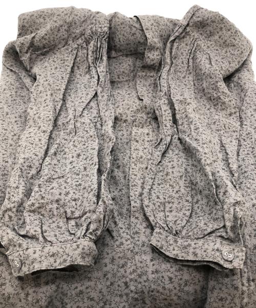 Vlas Blomme（ヴラスブラム）Vlas Blomme (ヴラスブラム) 花柄リネンワンピース ブラウン サイズ:Fの古着・服飾アイテム