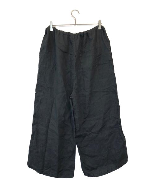 HARROW TOWN STORES（ハロータウンストアーズ）harrow town stores (ハロータウンストアーズ) リネンイージーパンツ ブラック サイズ:44の古着・服飾アイテム