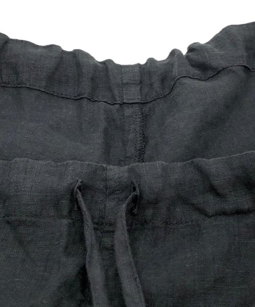 HARROW TOWN STORES（ハロータウンストアーズ）harrow town stores (ハロータウンストアーズ) リネンイージーパンツ ブラック サイズ:44の古着・服飾アイテム