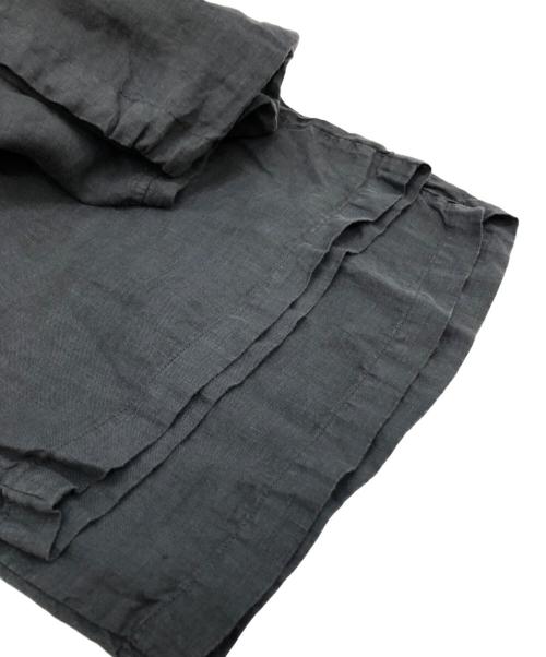 HARROW TOWN STORES（ハロータウンストアーズ）harrow town stores (ハロータウンストアーズ) リネンイージーパンツ ブラック サイズ:44の古着・服飾アイテム