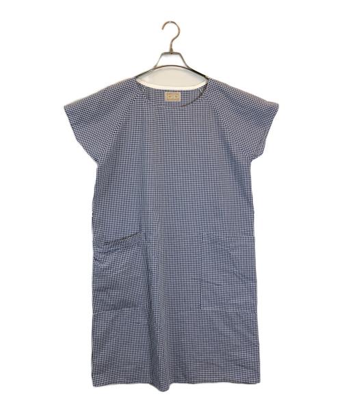 中川政七商店（ナカガワマサシチショウテン）中川政七商店 (ナカガワマサシチショウテン) チェックワンピース ブルー サイズ:不明の古着・服飾アイテム