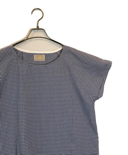 中川政七商店（ナカガワマサシチショウテン）中川政七商店 (ナカガワマサシチショウテン) チェックワンピース ブルー サイズ:不明の古着・服飾アイテム