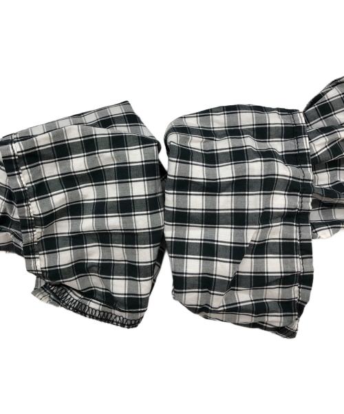 MANUELLE GUIBAL（マニュエルギバル）manuelle guibal (マニュエルギバル) キリカエプリーツワンピース ホワイト×ブラック サイズ:2の古着・服飾アイテム