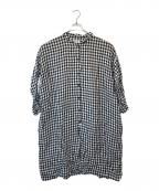 jujudhauズーズーダウ）の古着「チェックワンピース」｜ブラック×ホワイト