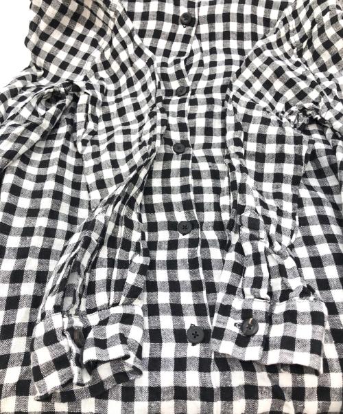 jujudhau（ズーズーダウ）jujudhau (ズーズーダウ) チェックワンピース ブラック×ホワイト サイズ:表記なしの古着・服飾アイテム