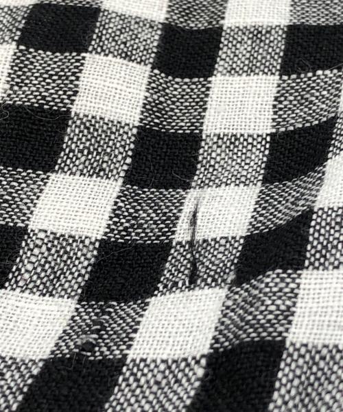 jujudhau（ズーズーダウ）jujudhau (ズーズーダウ) チェックワンピース ブラック×ホワイト サイズ:表記なしの古着・服飾アイテム