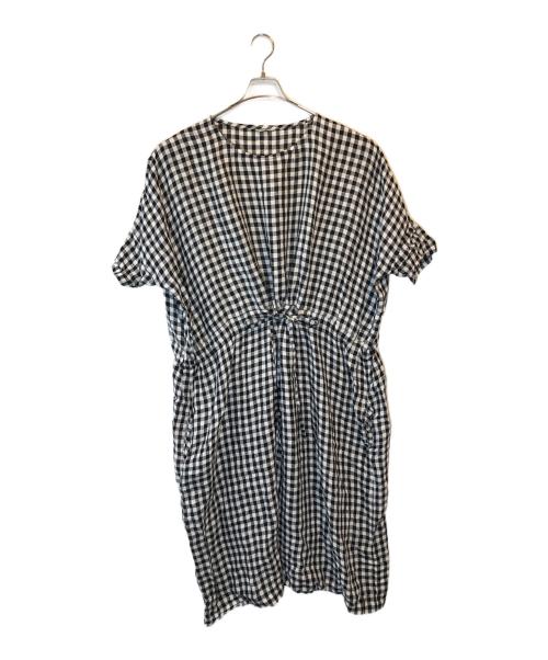 jujudhau（ズーズーダウ）jujudhau (ズーズーダウ) ワンピース ブラック×ホワイト サイズ:表記なしの古着・服飾アイテム