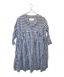 Veritecoeur（ヴェリテクール）の古着「チェックワンピース」｜ブルー