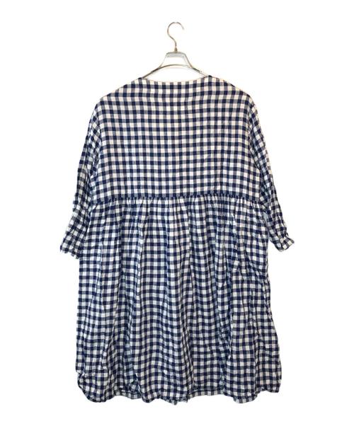 Veritecoeur（ヴェリテクール）Veritecoeur (ヴェリテクール) チェックワンピース ブルー サイズ:Fの古着・服飾アイテム