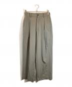sssteinシュタイン）の古着「Twist Seam Wide Easy Trousers」｜ベージュ