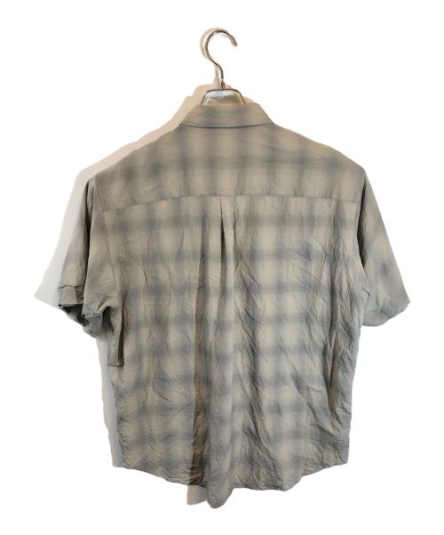 ssstein（シュタイン）ssstein (シュタイン) C/R Check Oversized S/S Shirt カーキ サイズ:Sの古着・服飾アイテム