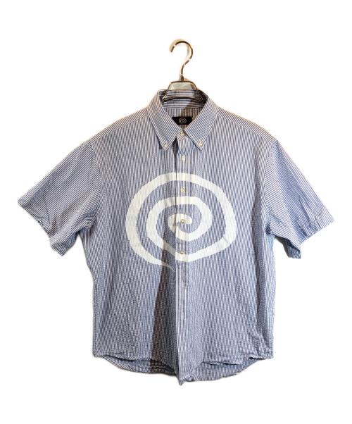 soonerorlater（スーナーオアレイター）soonerorlater (スーナーオアレイター) GuruGuru S/S Shirts ブルー サイズ:Mの古着・服飾アイテム