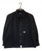 DESCENDANTディセンダント）の古着「BRONSON ORGANIC COTTON TWILL LS SHIRT」｜ブラック
