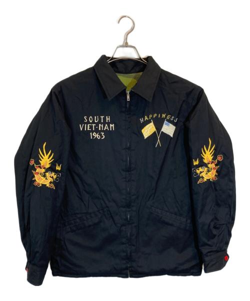 東洋エンタープライズ（トウヨウエンタープライズ）東洋エンタープライズ (トウヨウエンタープライズ) リバーシブルベトジャン ブラック×グリーン サイズ:SIZE Lの古着・服飾アイテム