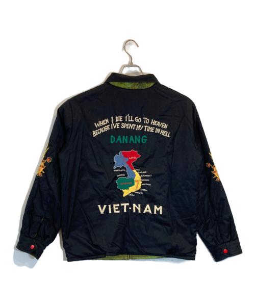 東洋エンタープライズ（トウヨウエンタープライズ）東洋エンタープライズ (トウヨウエンタープライズ) リバーシブルベトジャン ブラック×グリーン サイズ:SIZE Lの古着・服飾アイテム