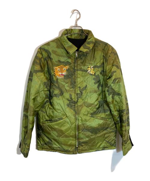 東洋エンタープライズ（トウヨウエンタープライズ）東洋エンタープライズ (トウヨウエンタープライズ) リバーシブルベトジャン ブラック×グリーン サイズ:SIZE Lの古着・服飾アイテム