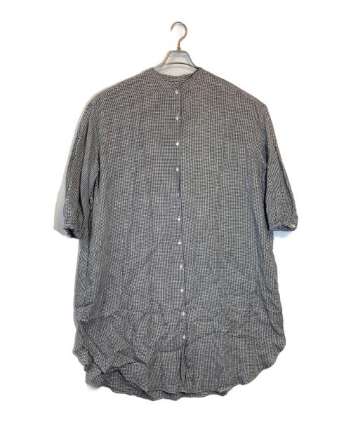 R&D.M.Co-OLDMAN'S TAILOR（オールドマンズテイラー）R&D.M.Co-OLDMAN'S TAILOR (オールドマンズテイラー) ギンガムチェックシャツドレス ブラック サイズ:SIZE 1の古着・服飾アイテム