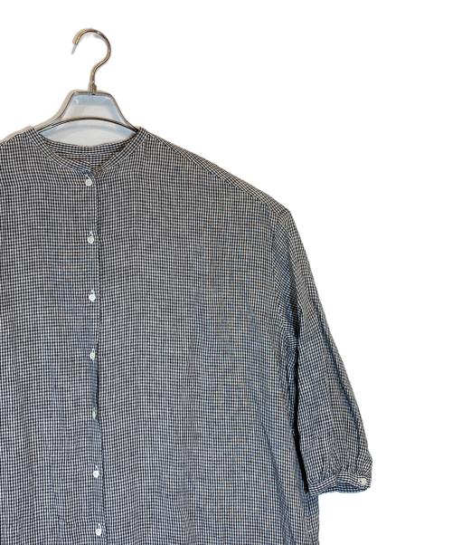 R&D.M.Co-OLDMAN'S TAILOR（オールドマンズテイラー）R&D.M.Co-OLDMAN'S TAILOR (オールドマンズテイラー) ギンガムチェックシャツドレス ブラック サイズ:SIZE 1の古着・服飾アイテム
