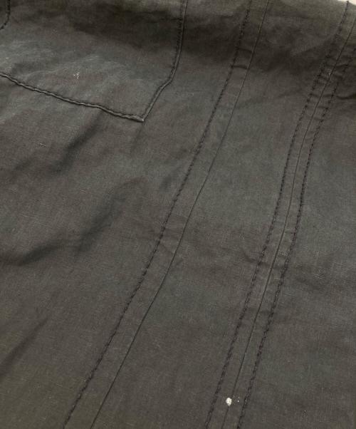 homspun（ホームスパン）homspun (ホームスパン) リネンバイオ チャイナワンピース ブラック サイズ:SIZE Lの古着・服飾アイテム