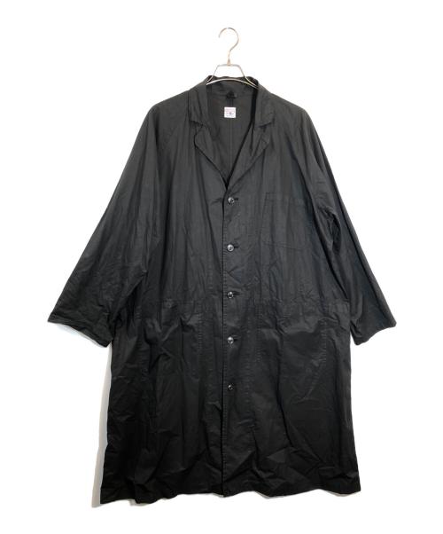 R&D.M.Co-OLDMAN'S TAILOR（オールドマンズテイラー）R&D.M.Co-OLDMAN'S TAILOR (オールドマンズテイラー) コットンラグランショップコート ブラック サイズ:SIZE 38の古着・服飾アイテム