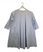 Veritecoeurヴェリテクール）の古着「ストライプチュニックワンピース」｜ブルー