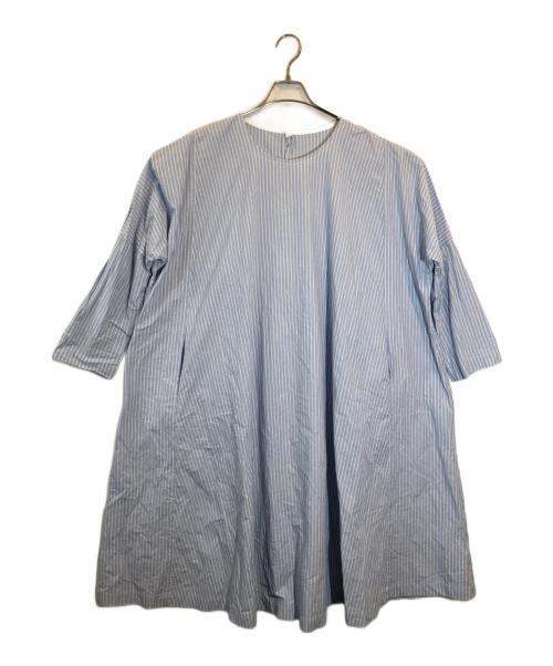 Veritecoeur（ヴェリテクール）Veritecoeur (ヴェリテクール) ストライプチュニックワンピース ブルー サイズ:SIZE Freeの古着・服飾アイテム