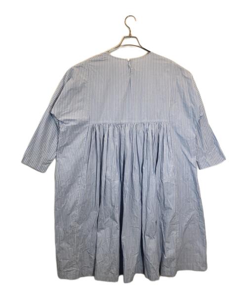 Veritecoeur（ヴェリテクール）Veritecoeur (ヴェリテクール) ストライプチュニックワンピース ブルー サイズ:SIZE Freeの古着・服飾アイテム