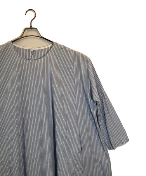 Veritecoeur（ヴェリテクール）Veritecoeur (ヴェリテクール) ストライプチュニックワンピース ブルー サイズ:SIZE Freeの古着・服飾アイテム