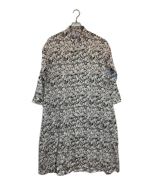 R&D.M.Co-OLDMAN'S TAILOR（オールドマンズテーラー）R&D.M.Co-OLDMAN'S TAILOR (オールドマンズテイラー) ワイルドベリーシャツワンピース ホワイト×ブラック サイズ:SIZE Freeの古着・服飾アイテム