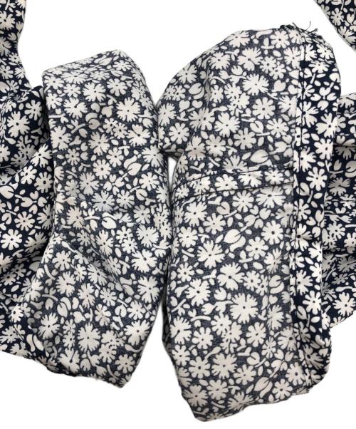 Toujours（トゥジュー）Toujours (トゥジュー) 花柄シャツワンピース ネイビー サイズ:2の古着・服飾アイテム