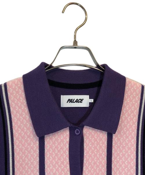 PALACE（パレス）PALACE (パレス) NITTED POLO パープル サイズ:SIZE Lの古着・服飾アイテム