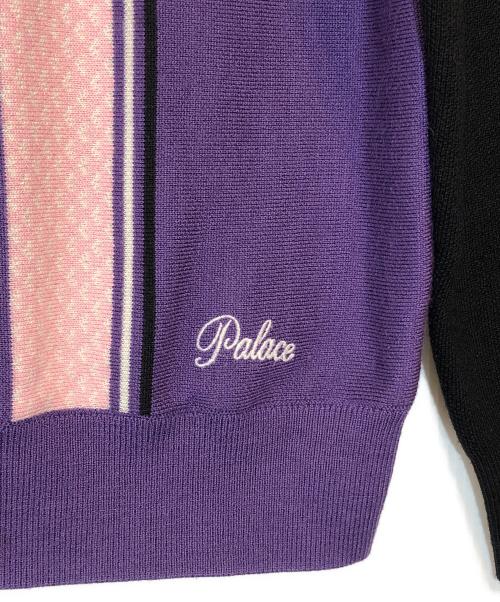 PALACE（パレス）PALACE (パレス) NITTED POLO パープル サイズ:SIZE Lの古着・服飾アイテム