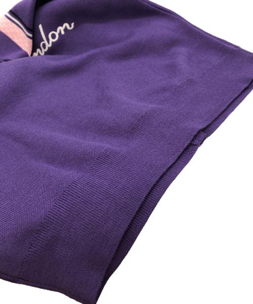 PALACE（パレス）PALACE (パレス) NITTED POLO パープル サイズ:SIZE Lの古着・服飾アイテム