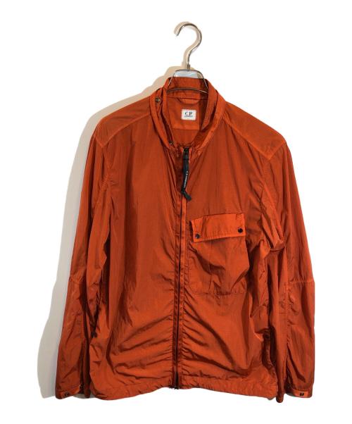 C.P COMPANY（シーピーカンパニー）C.P COMPANY (シーピーカンパニー) Chrome-R Mixed Garment Dyed Goggle Overshirt オレンジ サイズ:Lの古着・服飾アイテム