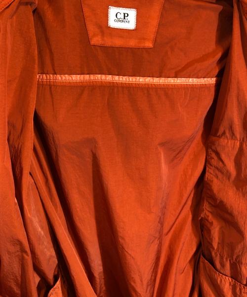C.P COMPANY（シーピーカンパニー）C.P COMPANY (シーピーカンパニー) Chrome-R Mixed Garment Dyed Goggle Overshirt オレンジ サイズ:Lの古着・服飾アイテム