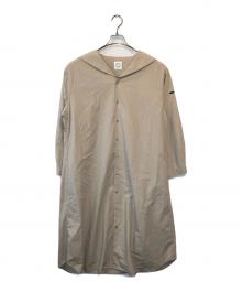 ORCIVAL（オーシバル）の古着「コットン セーラーカラーシャツドレス」｜ベージュ