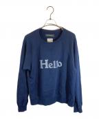 MADISON BLUEマディソンブルー）の古着「HELLO SWEAT L/S URAKE DYED」｜ネイビー