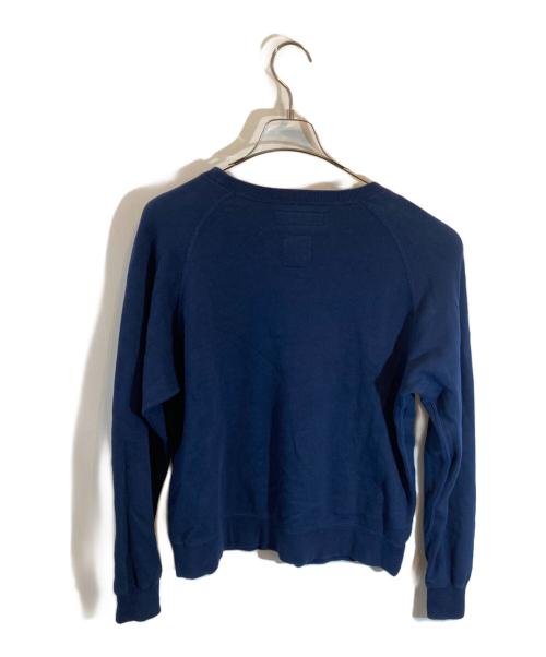 MADISON BLUE（マディソンブルー）MADISON BLUE (マディソンブルー) HELLO SWEAT L/S URAKE DYED ネイビー サイズ:SIZE 01の古着・服飾アイテム
