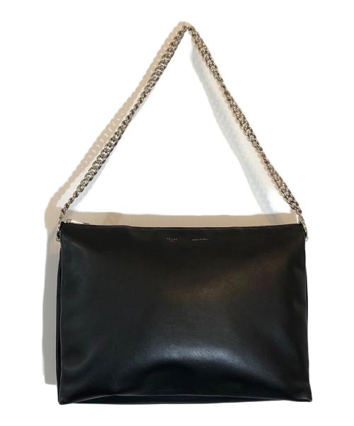 CELINE（セリーヌ）CELINE (セリーヌ) チェーンショルダーバッグ ブラックの古着・服飾アイテム