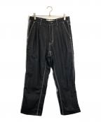 GANRYU×COMME des GARCONSガンリュウ×コムデギャルソン）の古着「ストライプパンツ」｜グレー